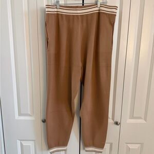 Victoria's Secret Tan Joggers with White Accents
